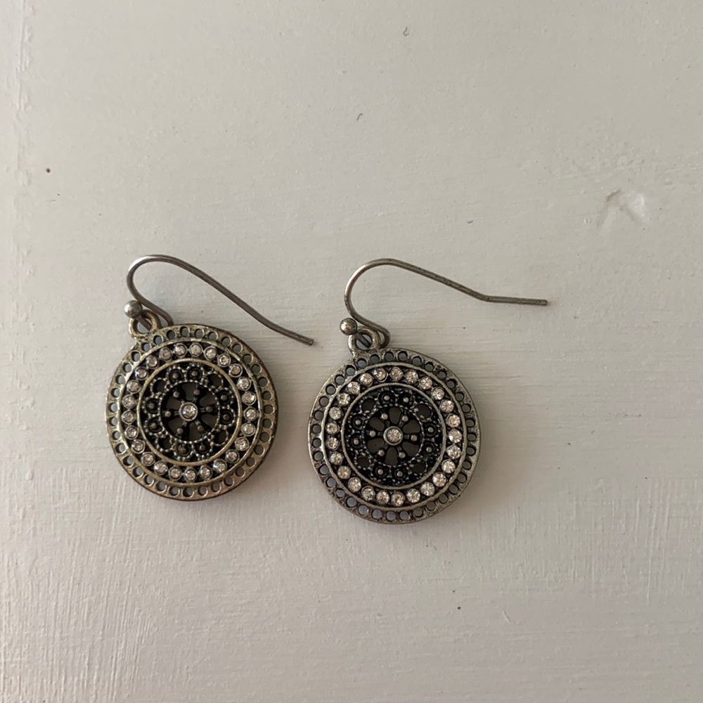 Silver Circle Earrings